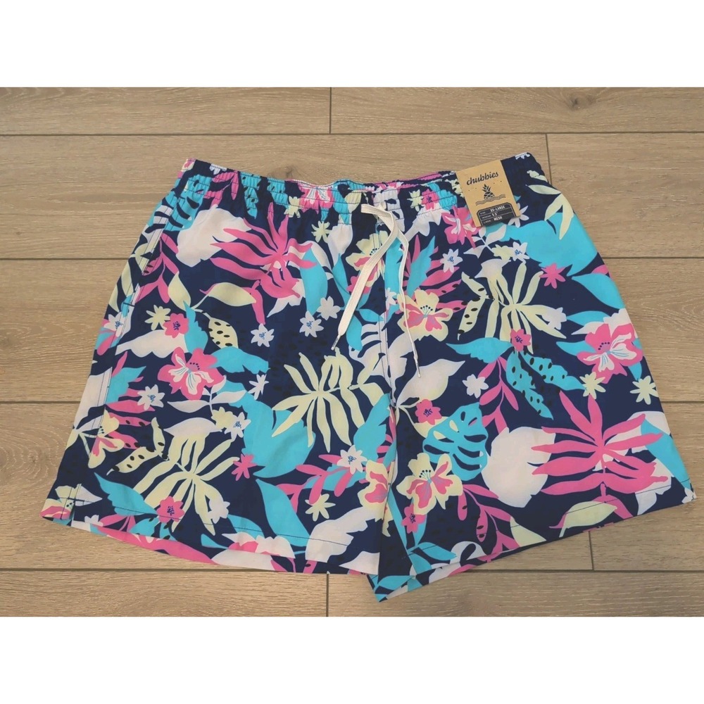 Chubbies The Floral Surprises 5.5" Classic Swim Trunk Men's Size XXL Lined NWT